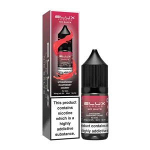 Buy Elux Legend Nic Salt E-Liquid online, Buy Strawberry Raspberry Cherry Nic Salt, Elux Legend 10ml e-liquid UK, Best berry nic salt vape juice, nic salt