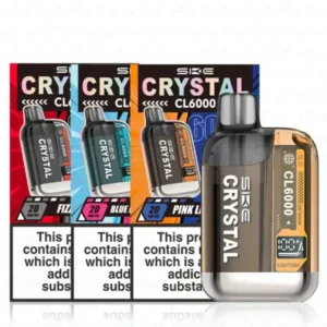 Buy Rechargeable vape online uk, SKE Crystal CL6000 pod kit, buy SKE Crystal vape UK, prefilled pod vape kit Europe, rechargeable disposable vape, Crystal